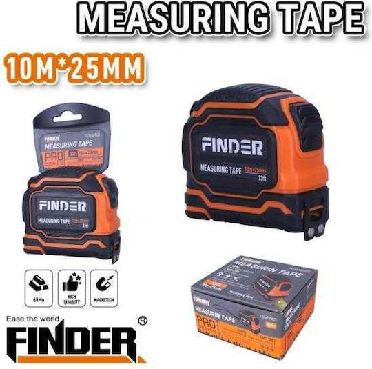 Finder Ролетка с магнит 25mm x 10m