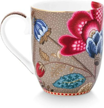 Комплект чаши с дръжка 145ml 2 бр. Pip Studio Blooming Tales Fantasy Khaki Комплект чаши с дръжка 145ml 2 бр. Pip Studio Blooming Tales Fantasy Khaki