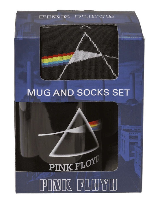 Out Blue Unisex Σετ Δώρου Κούπα Κάλτσα Pink Floyd 78-8449 Μαύρο