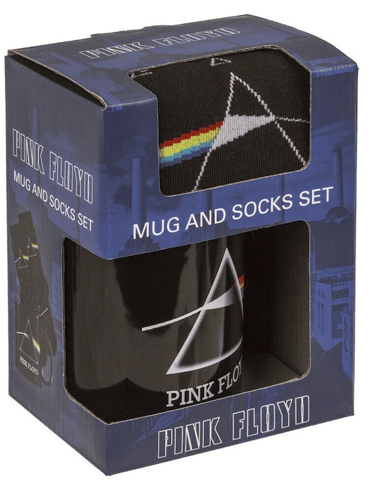 Out Blue Unisex Σετ Δώρου Κούπα Κάλτσα Pink Floyd 78-8449 Μαύρο