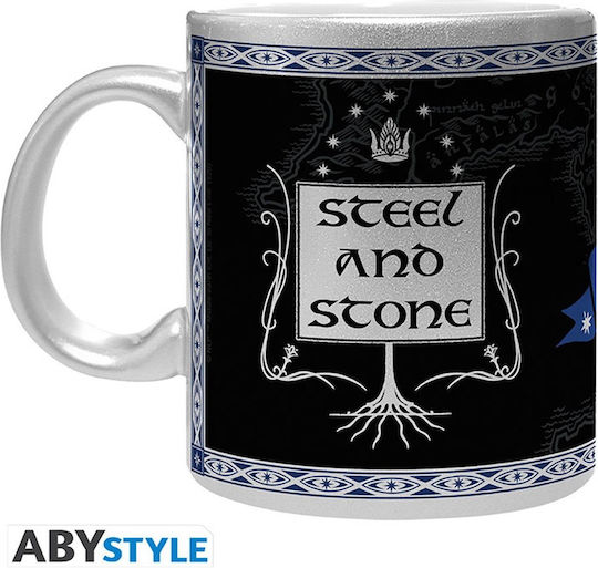 Abysse Gondor Cană Ceramică Argintie 320ml