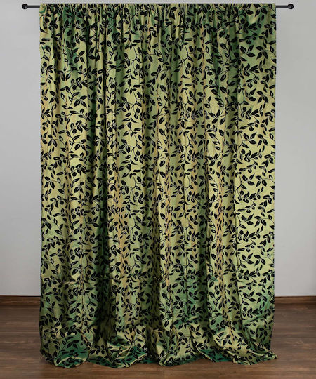 Silk Fashion Перде с Плик с Писалка 081 Светлозелен 275x300см