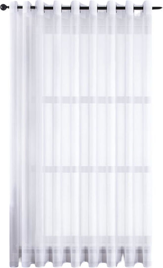 Mrtrees Κουρτίνα με Τρουκς White 245x300εκ.