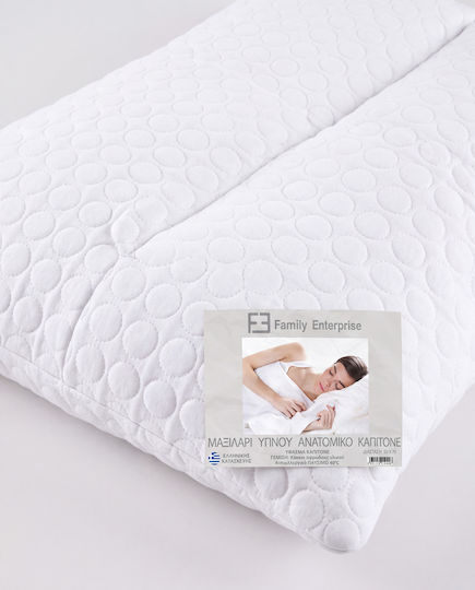 Quilted Bed Pillow Polyester Anatomic 50x70cm