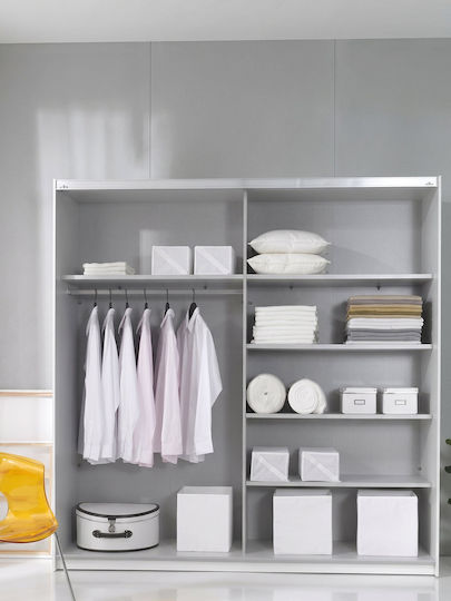 Doppeltür Kleiderschrank Schieben Delta IV mit Spiegel 180x61x210cm