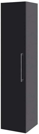 Su38-1 Single Door Wardrobe 37.5x30.1x165cm Black