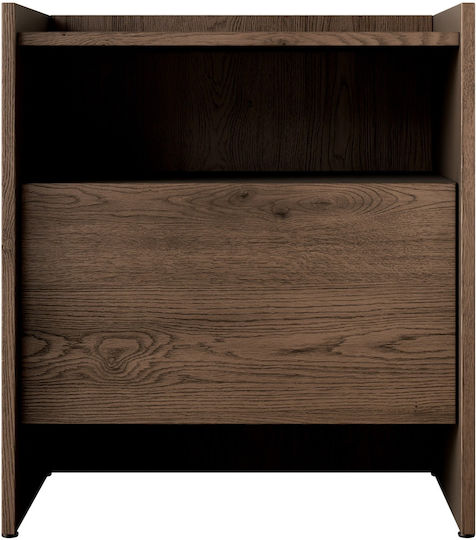 Japandi Wooden Brown Bedside Table 53x38x60cm 162900909 Japandi Wooden Brown Bedside Table 53x38x60cm 162900909