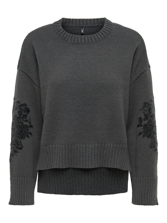 Only Μπλούζα Dark Grey Melange