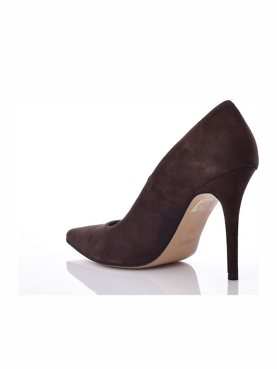 Wildleder-Pumps Braun