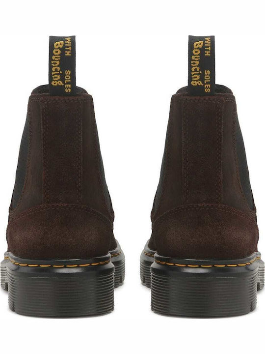 Dr. Martens Braune Chelsea-Lederstiefel