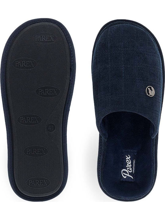 Ανδρικές Παντόφλες Με Fleece Μπλε