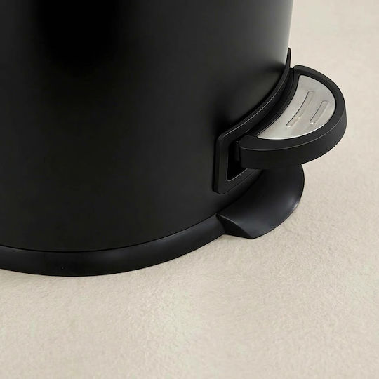 Sidirela Abfalleimer aus Edelstahl 30 l Schwarz E-0517-2