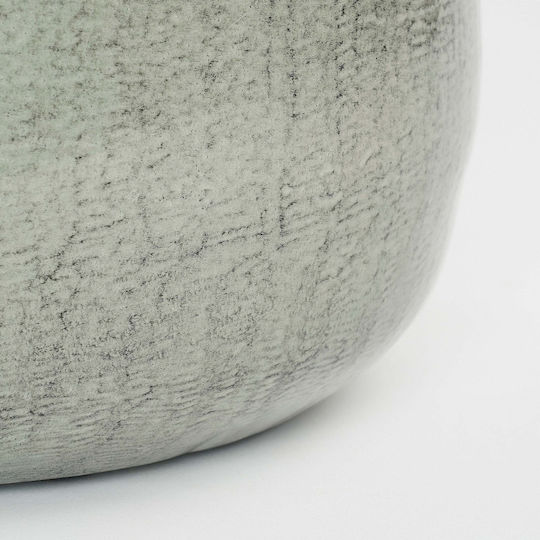 Lumarko Grey Round Planter 19x19x16 cm Lumarko Grey Round Planter 19x19x16 cm