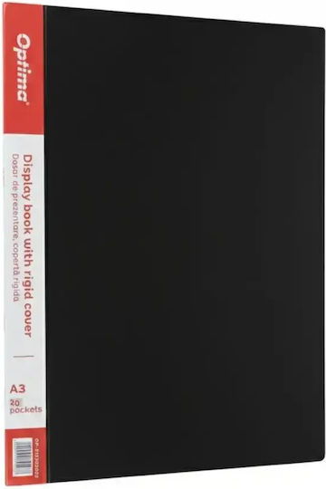 Optima Папка за хартия A3 Черна