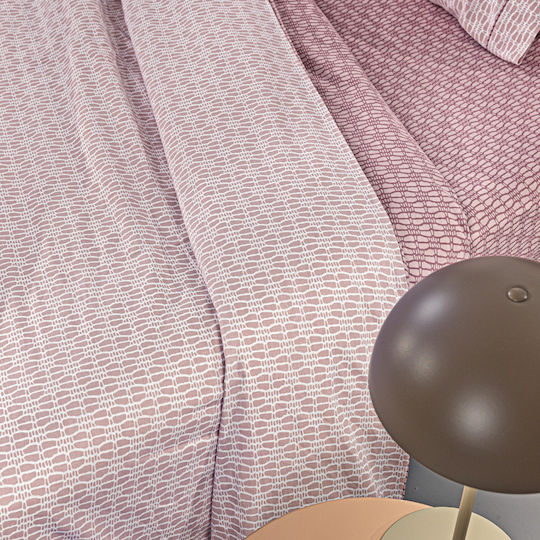 Guy Laroche Sandy Σετ Σεντόνια Υπέρδιπλα 240x265εκ. Sandy Old Pink (4τμχ)