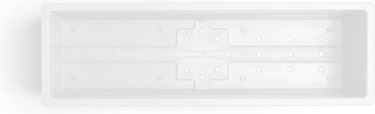 Viomes Linea Planter Box Plastic White 48x18x17cm.