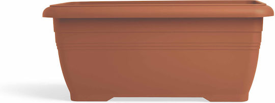 Viomes Planter Box Plastic Terracotta 80x38x31cm.