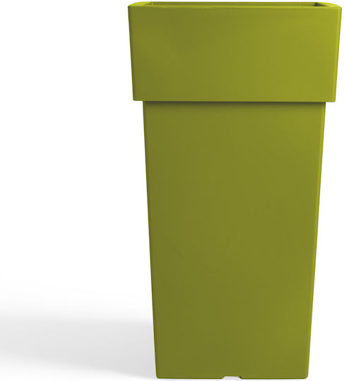 Flower Pot Tetp Linea 26lt-27x27x50h Cm-green/yellow Flower Pot Tetp Linea 26lt-27x27x50h Cm-green/yellow