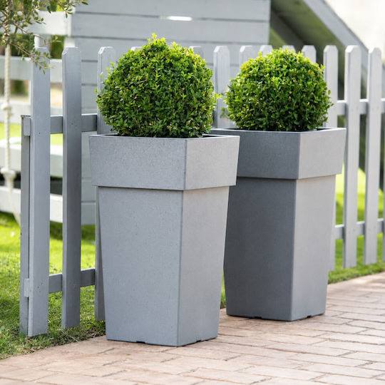 Viomes Linea Pot Plastic Mosaic lava 33x33x60cm.