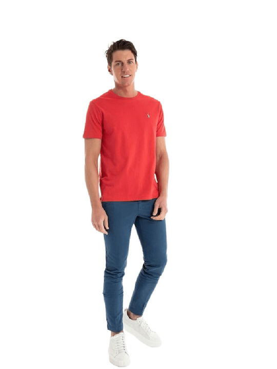 Kurzarm-Poloshirt Rot