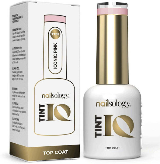 Top Coat για Απλά Βερνίκια 8ml Iconic Pink