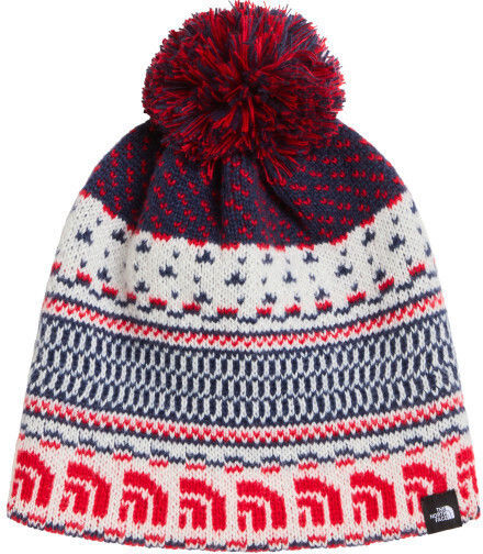 Cabin Pom Pom Beanie Unisex Knitted Beanie in White