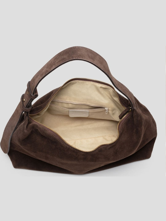 Women's Hobo Bag Suede Brown