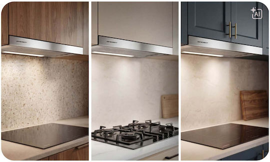 Плъзгащ се аспиратор 60 cm Inox