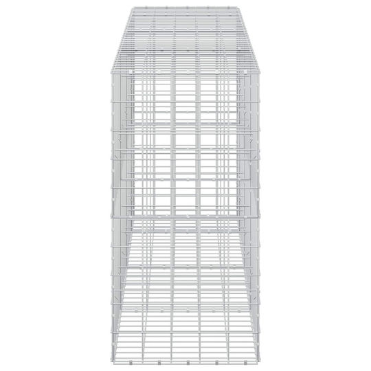 vidaXL Steel Gabion Box for Garden Fencing 10x10 cm Silver
