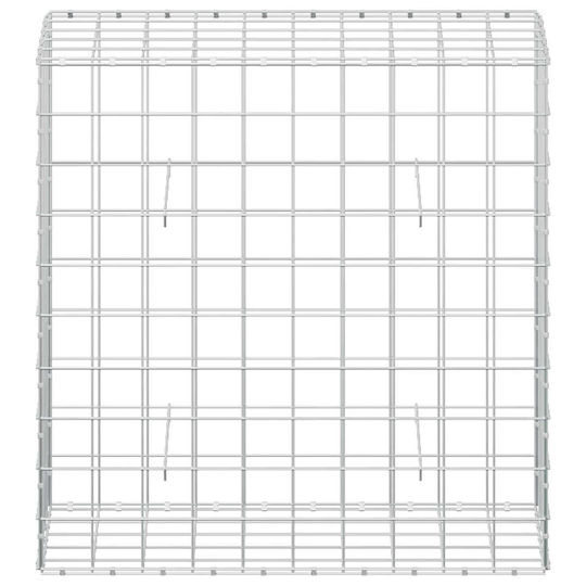 vidaXL Steel Gabion Basket for Garden Fencing 50x100x100 cm Silver