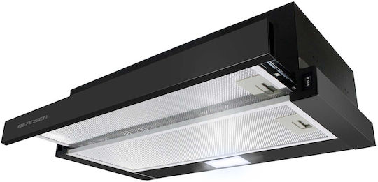 Retractable Cooker Hood 50cm Black