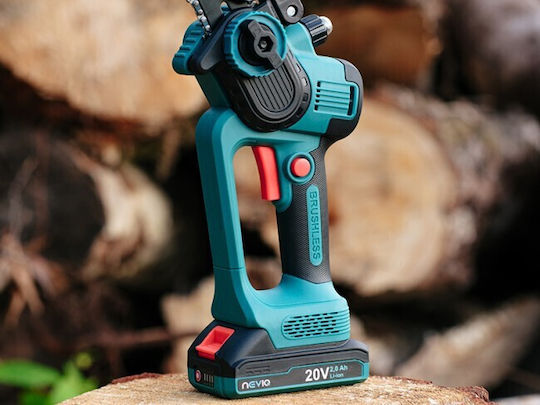 NeviQ Battery Chainsaw 2x2Ah 20V with 20.32cm Blade
