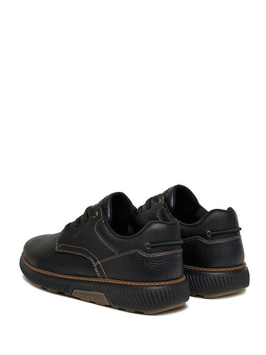 Anatomic Black Leather Men's Casual Shoes