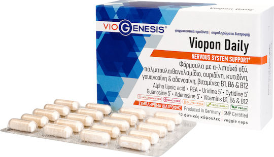Viopon Daily Acid Alfa Lipoic 60 Capsule Pe Bază De Plante