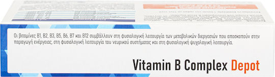 Viogenesis Vitamin B Complex Depot 30 Comprimate
