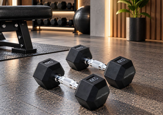 MegaFitness Sechskant-Hantel 1 × 4 kg