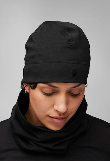 Beanie Unisex Fleece Beanie Knitted in Black color