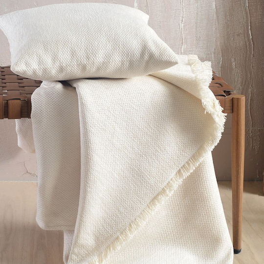 Rythmos Decorative Pillowcase Calhua 100% Cotton Olive Green 40x40cm
