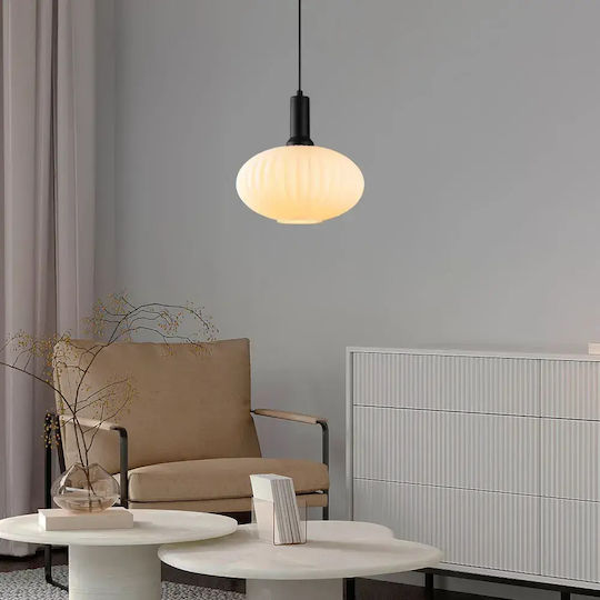 Opviq Asker Lampă Suspendată Neagră pentru 30 de Becuri E27 30x30x118 cm