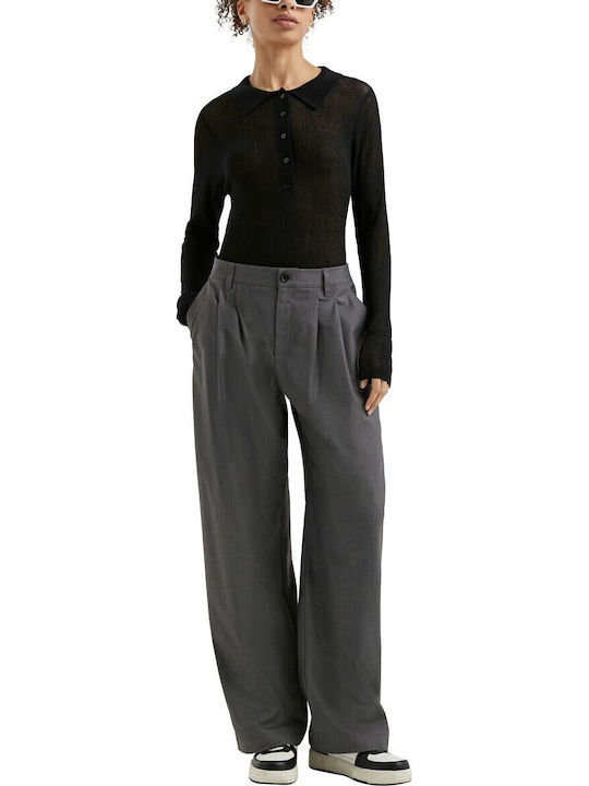 Graue Stoffhose für Damen