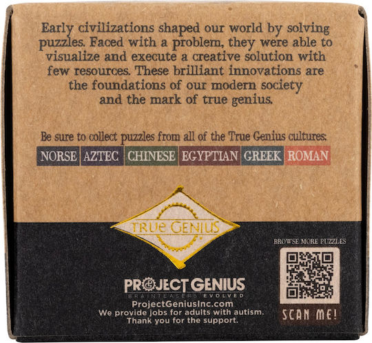 Project Genius Παζλ από Ξύλο για 3+ Ετών 12τμχ