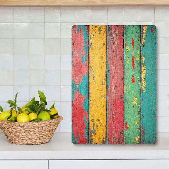 Hermia Suprafață de Tăiere din Sticlă Multicoloră 20x30cm