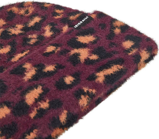 Fuzzy Feather Унисекс плетена шапка в кафяв цвят