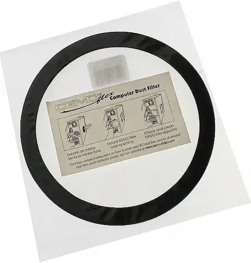 Demciflex Df0495 Кръгъл Филтър за Прах 140 Mm Черен Бял