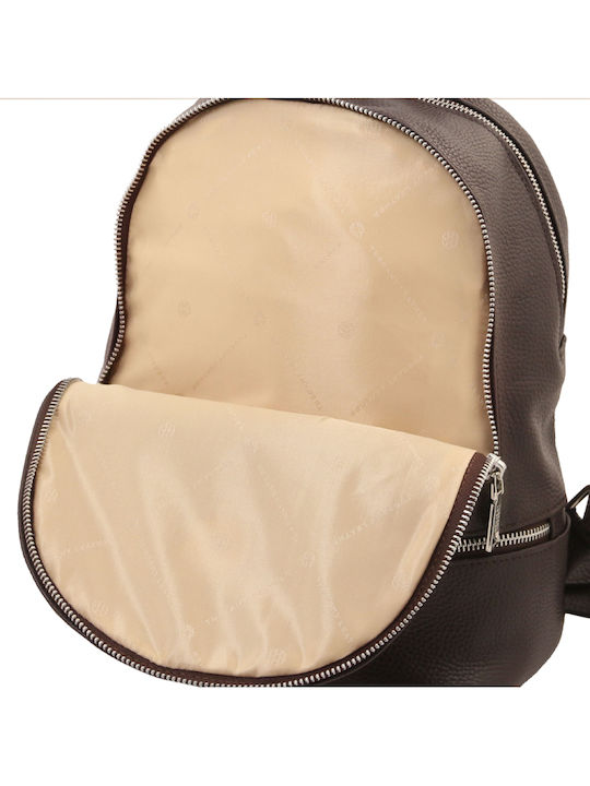 Chocolate Leather Women's Backpack