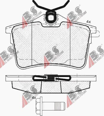 Citroen Berlingo 08 Rear Brake Pads 425414