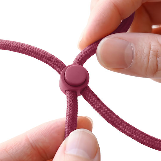 Zanae Necklace Lace Κινητό Plum Red