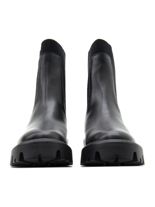 Only Damen Chelsea-Stiefeletten Schwarz
