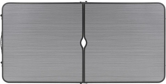 Masă Pliabilă din Aluminiu pentru Camping 120x60x71cm Gri