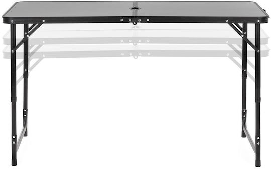 Masă Pliabilă din Aluminiu pentru Camping 120x60x71cm Gri